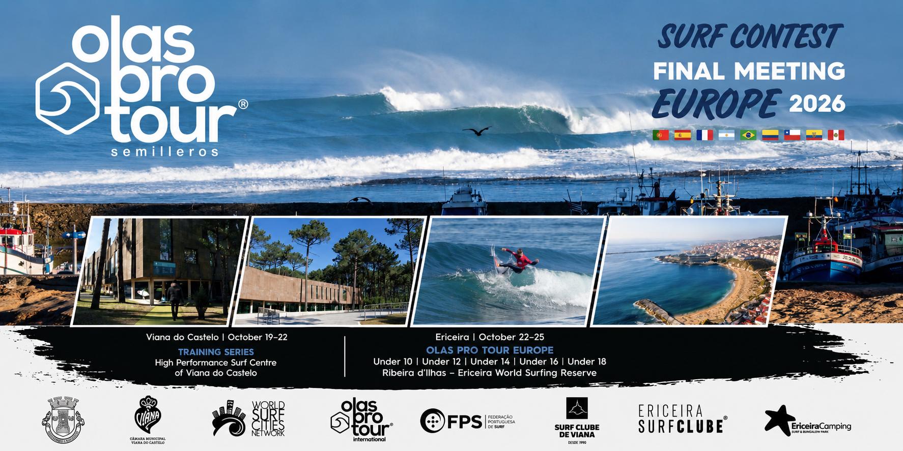 OLASPROTOUR EUROPA SURF CONTEST Y OLASPROTOUR SURF TRAINNG A LA VISTA